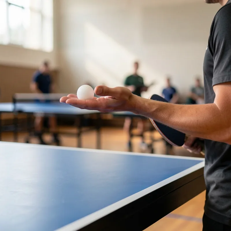 Règles du service au tennis de table : servir sans faute
